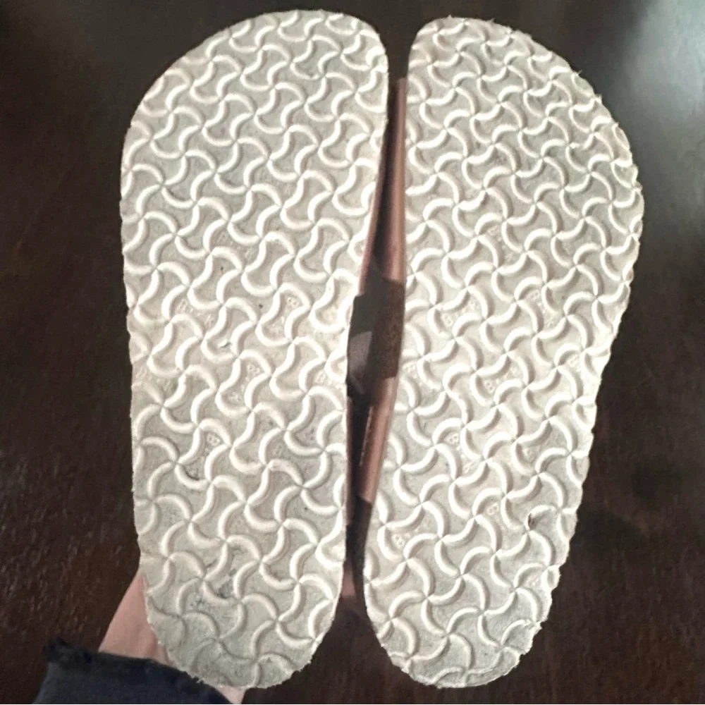 Birkenstock Girls Rio AS Electric Metal Copper Pink Sandals 34 3 3.5 - Picture 6 of 6